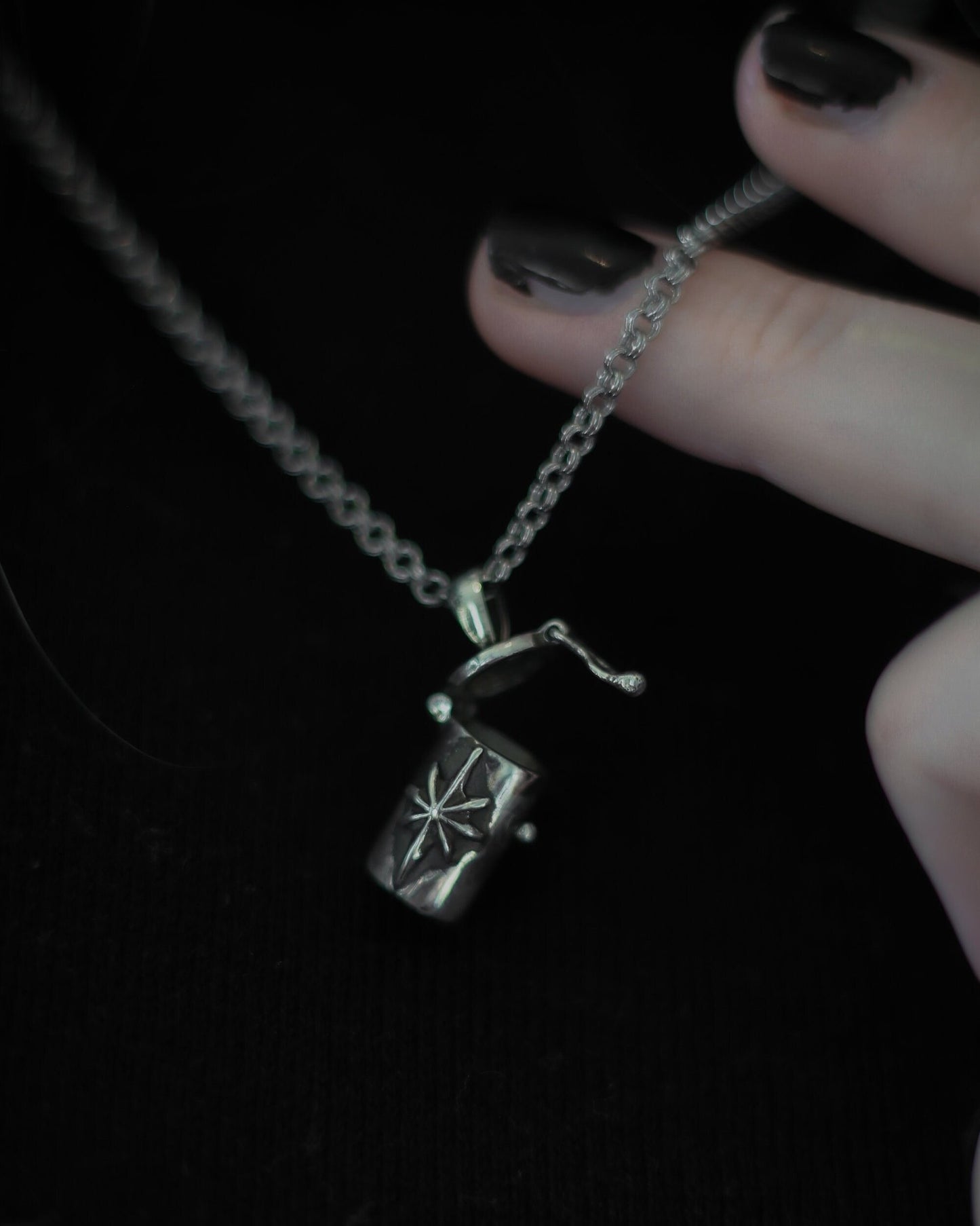 NOCTILUCA Sterling Silver Spellbottle Necklace