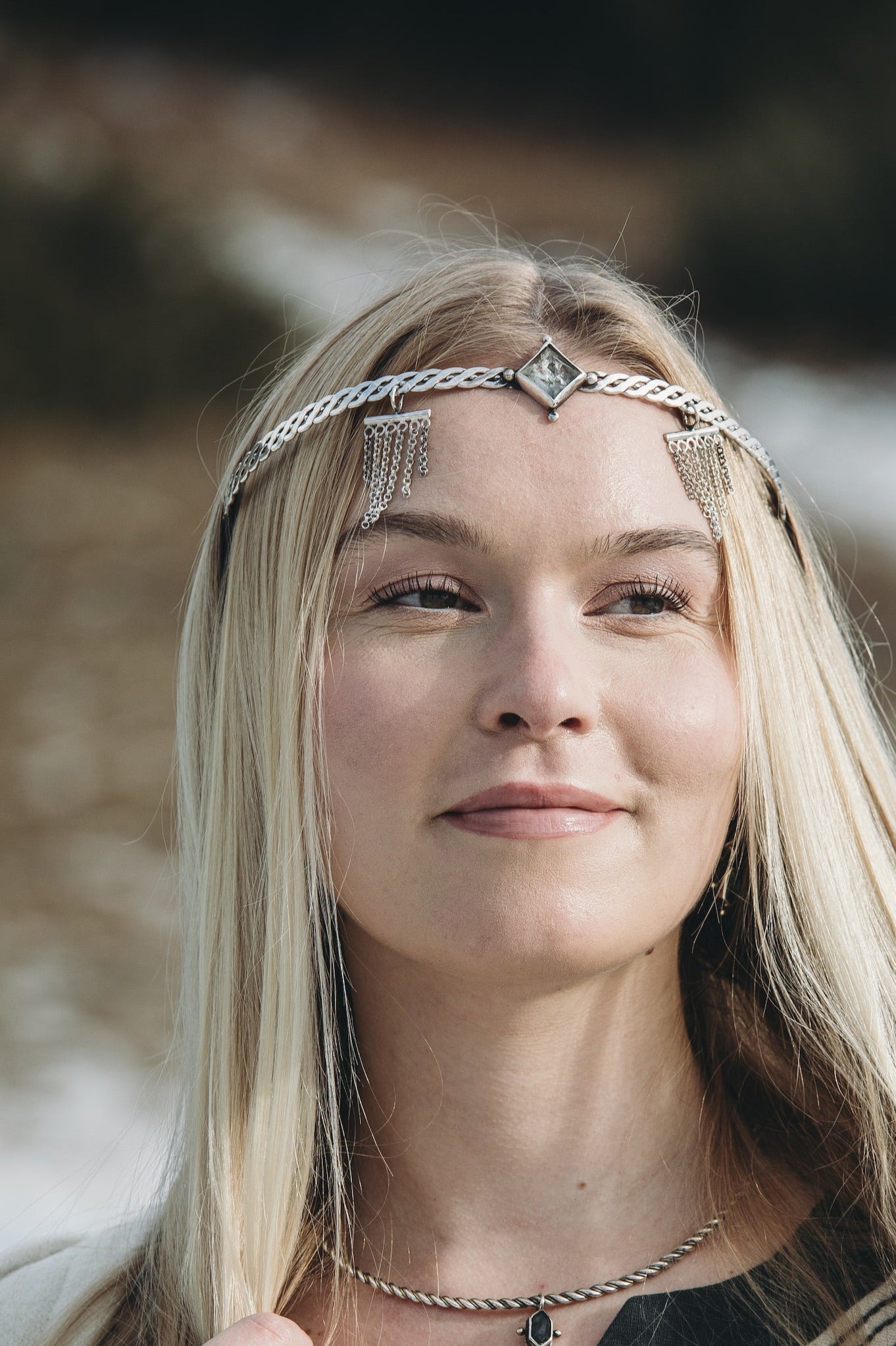 YRSA Viking Crown Sterling Silver and Quarz Crystal