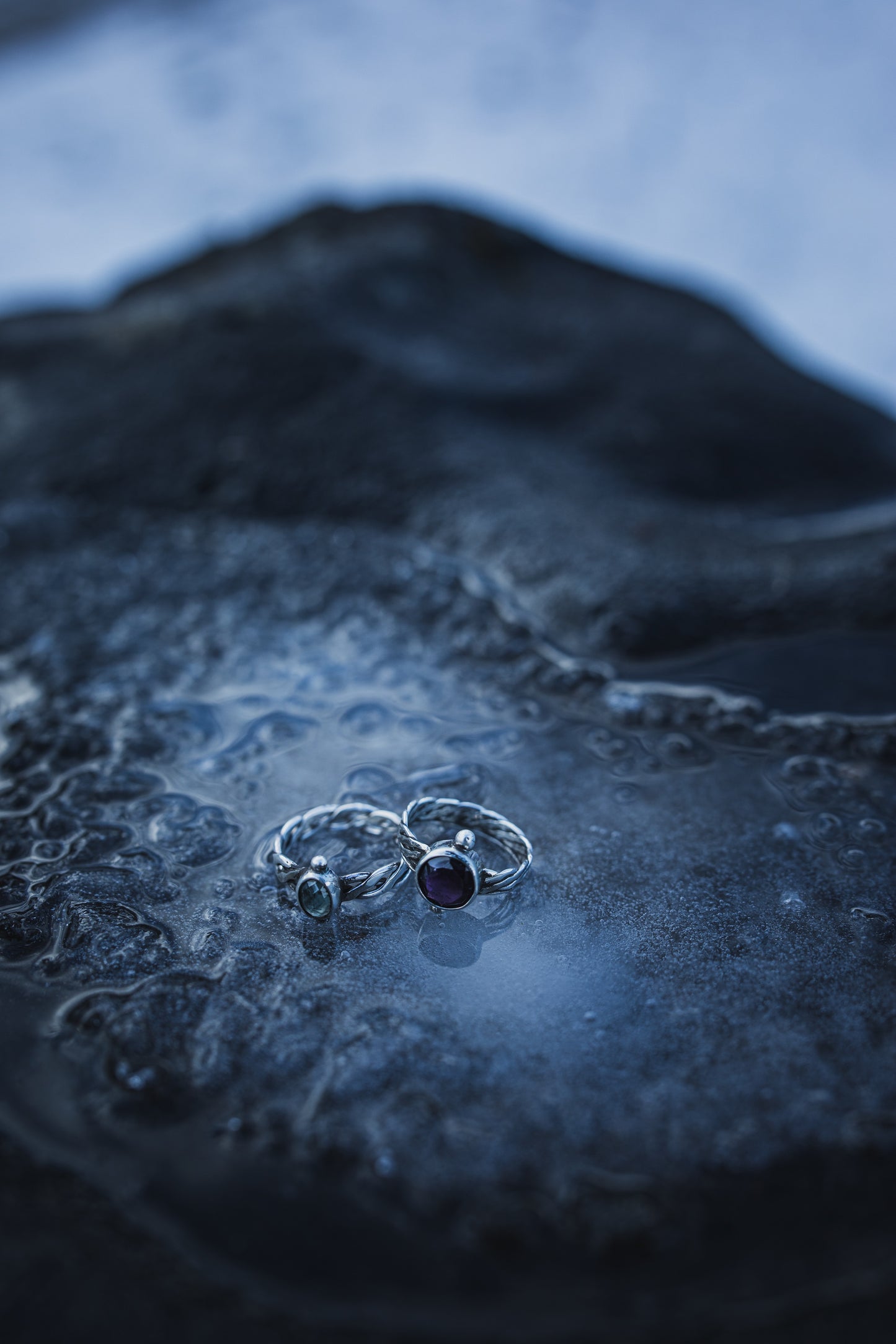 NORÐR Amethyst Ring in Sterling Silver