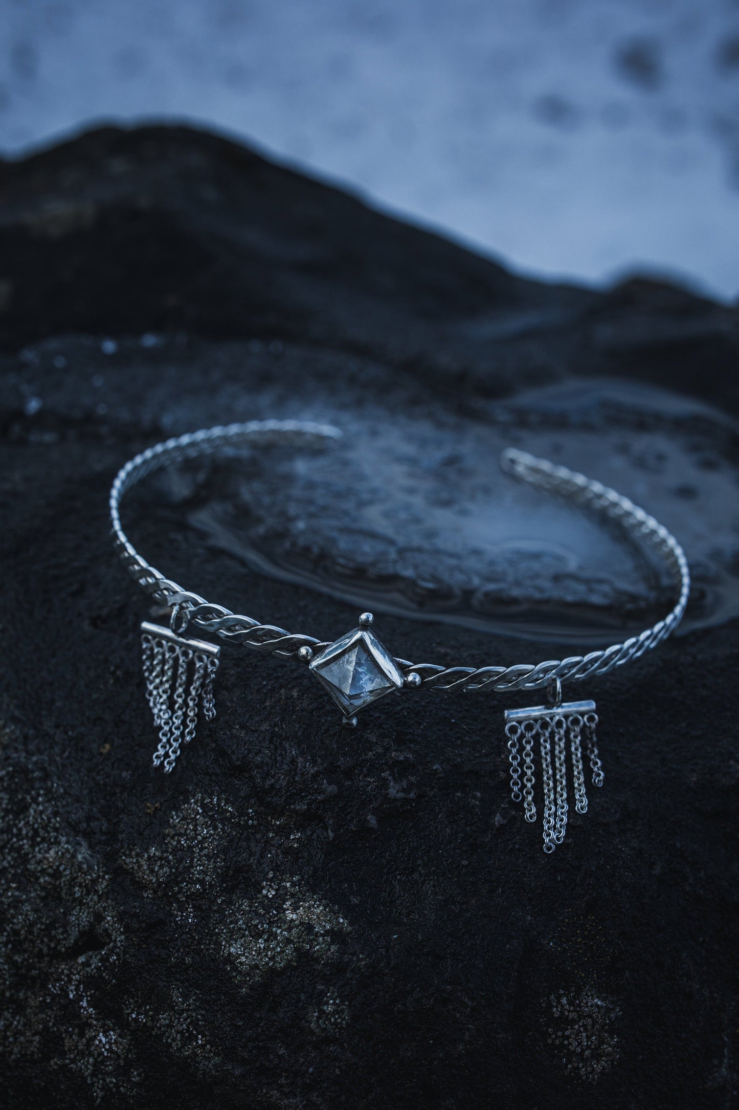 YRSA Viking Crown Sterling Silver and Quarz Crystal