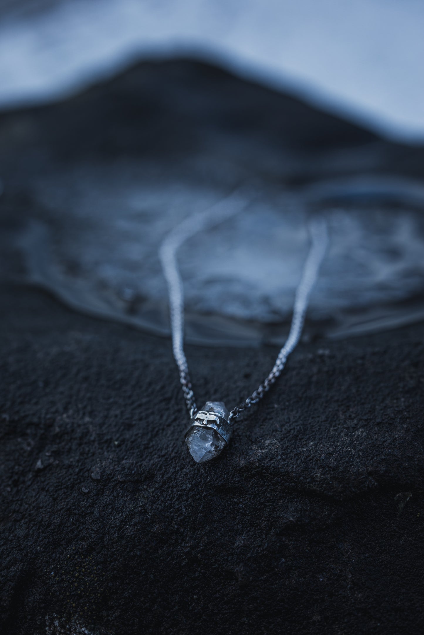 JOTUNN Herkimer Quarz Necklace Sterling Silver