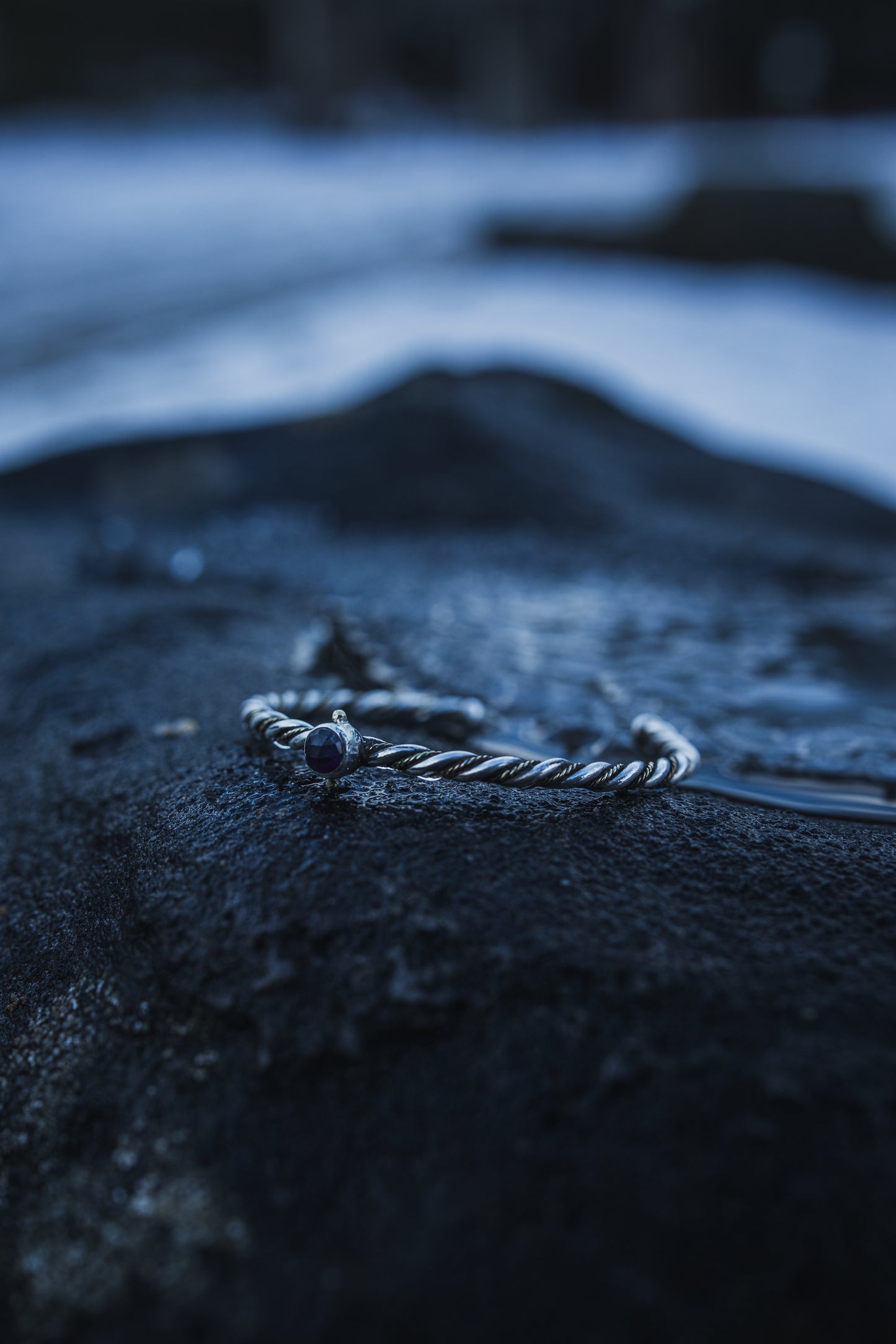 YRSA Amethyst Bracelet in Sterling Silver and Brass