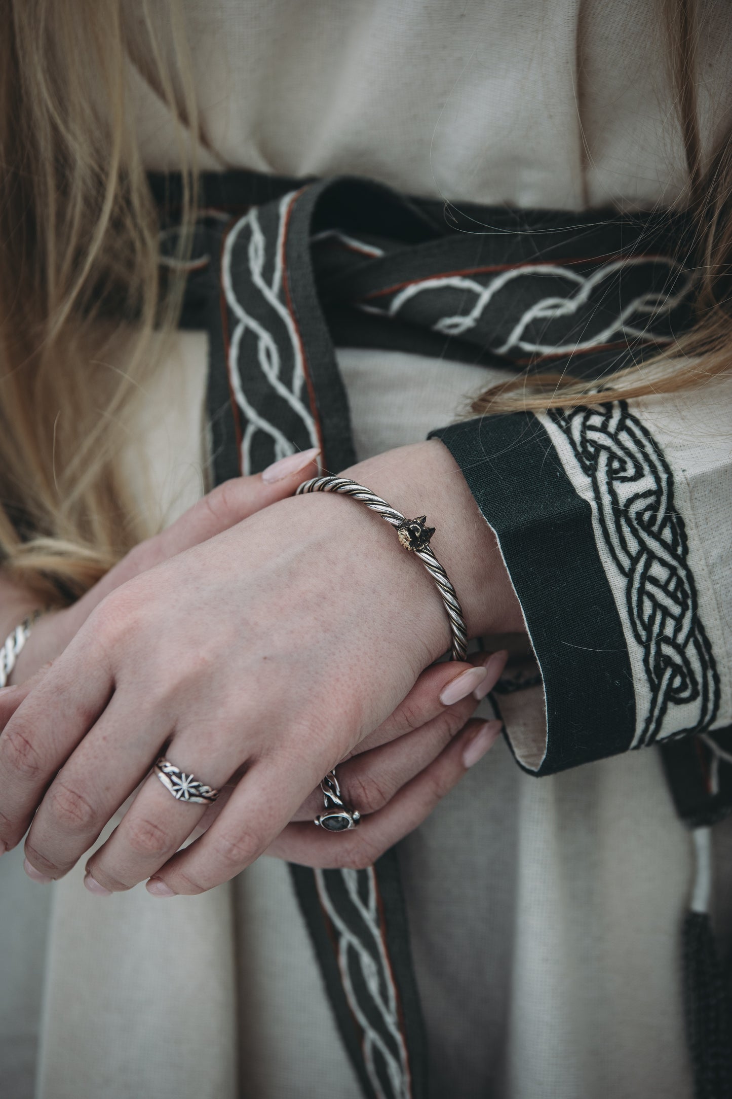 SKALLI Wolf Bracelet Sterling Silver and Brass
