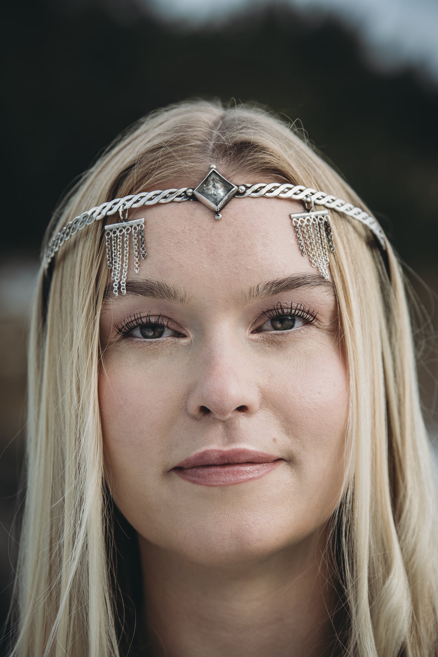 YRSA Viking Crown Sterling Silver and Quarz Crystal