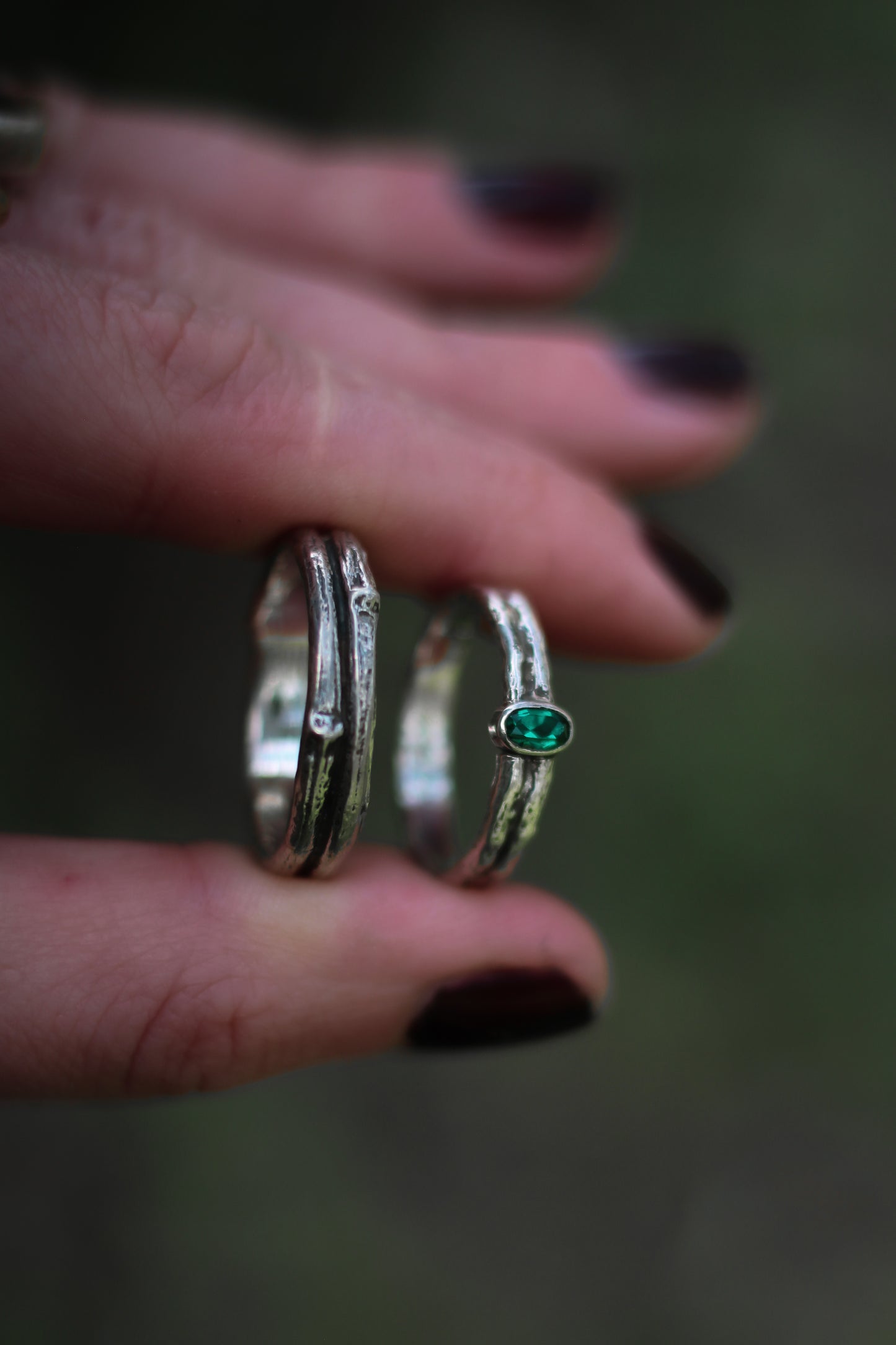 DRYAD IV thick Treebark Texture Wedding Ring