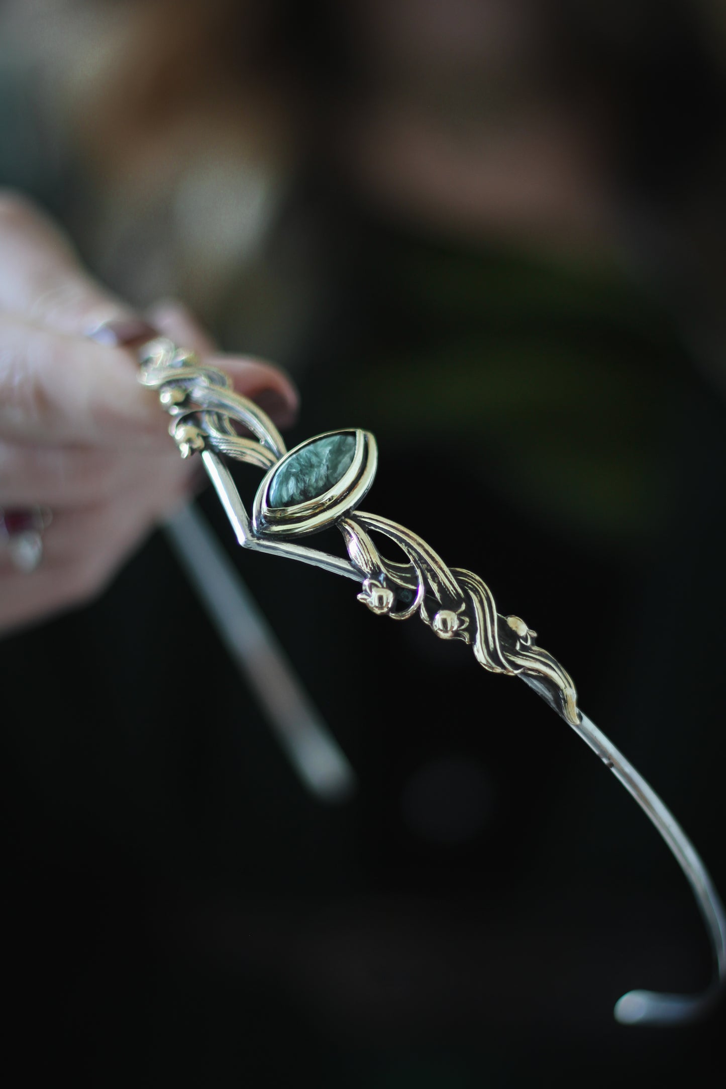 SILVARYN fantasy crown moss agate 2