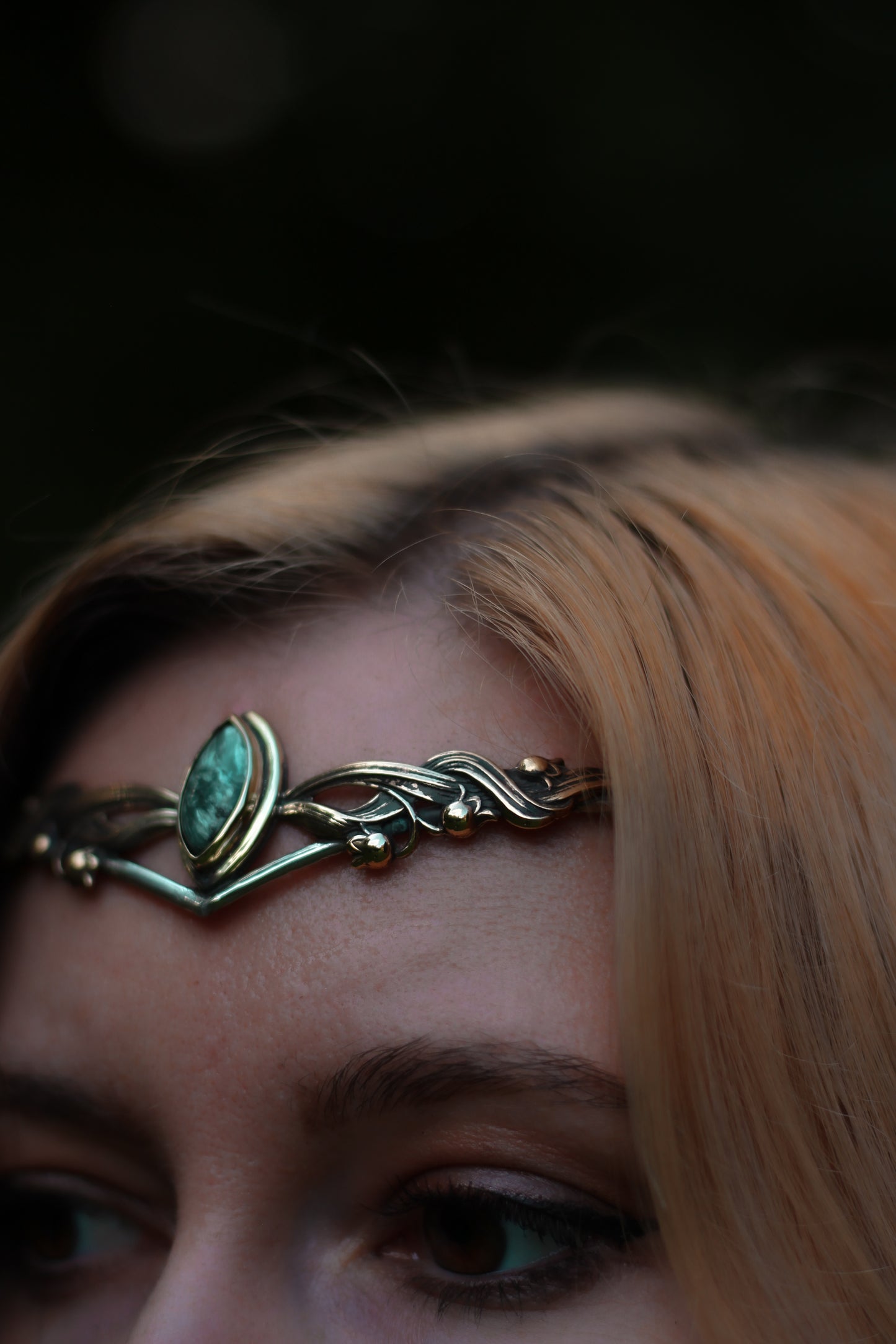 SILVARYN fantasy crown moss agate 3