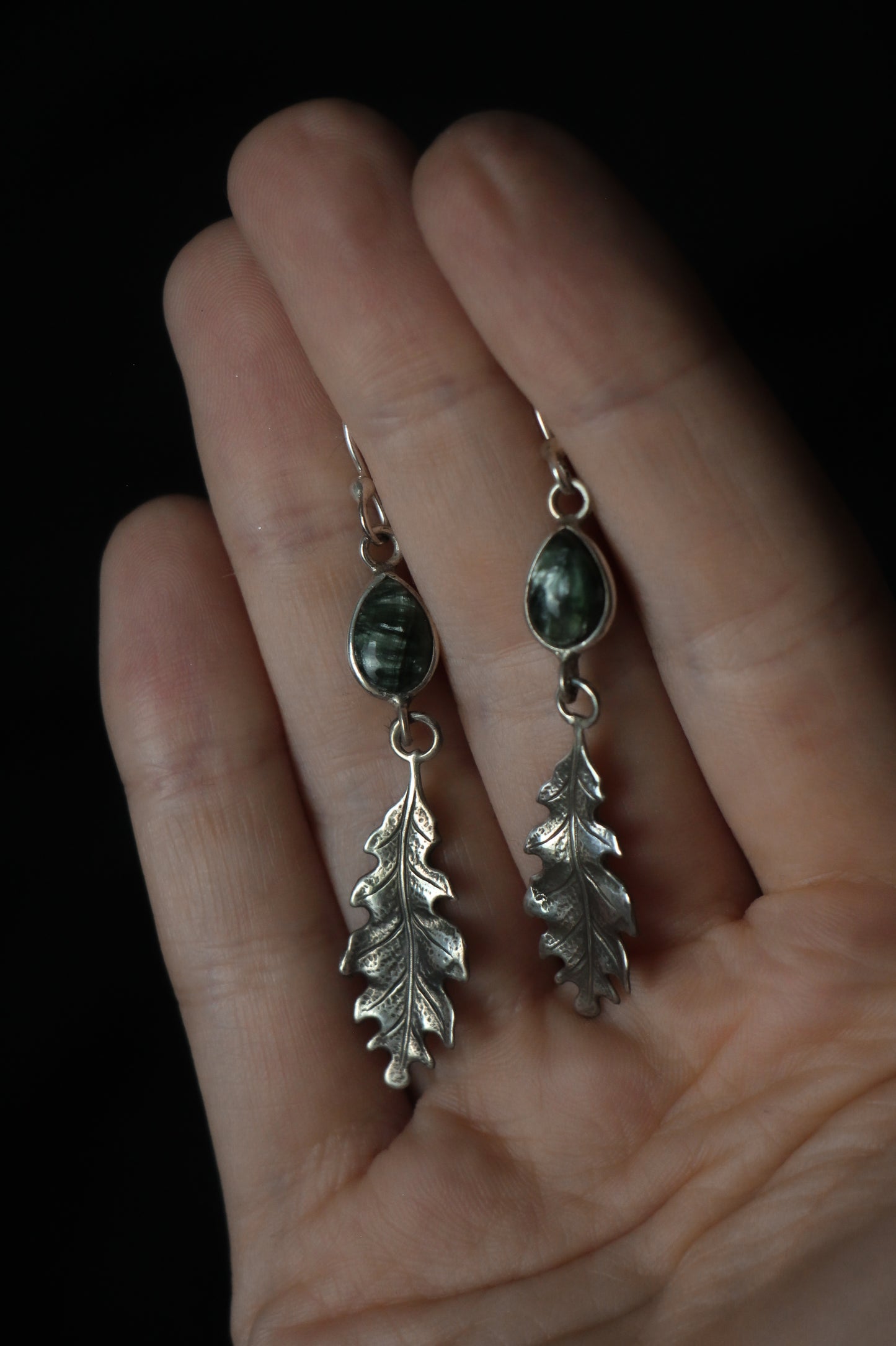 Silva Moss Agate Earrings4