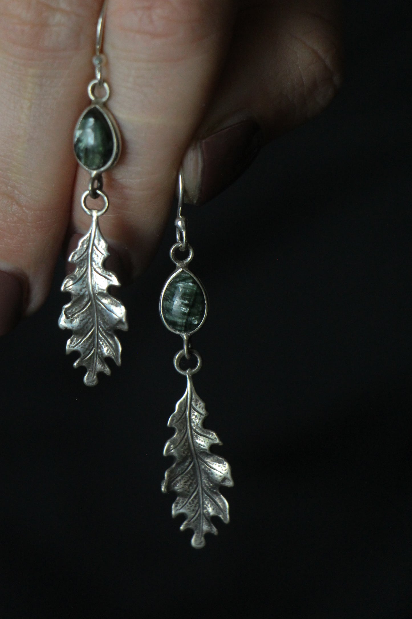 Silva Moss Agate Earrings5