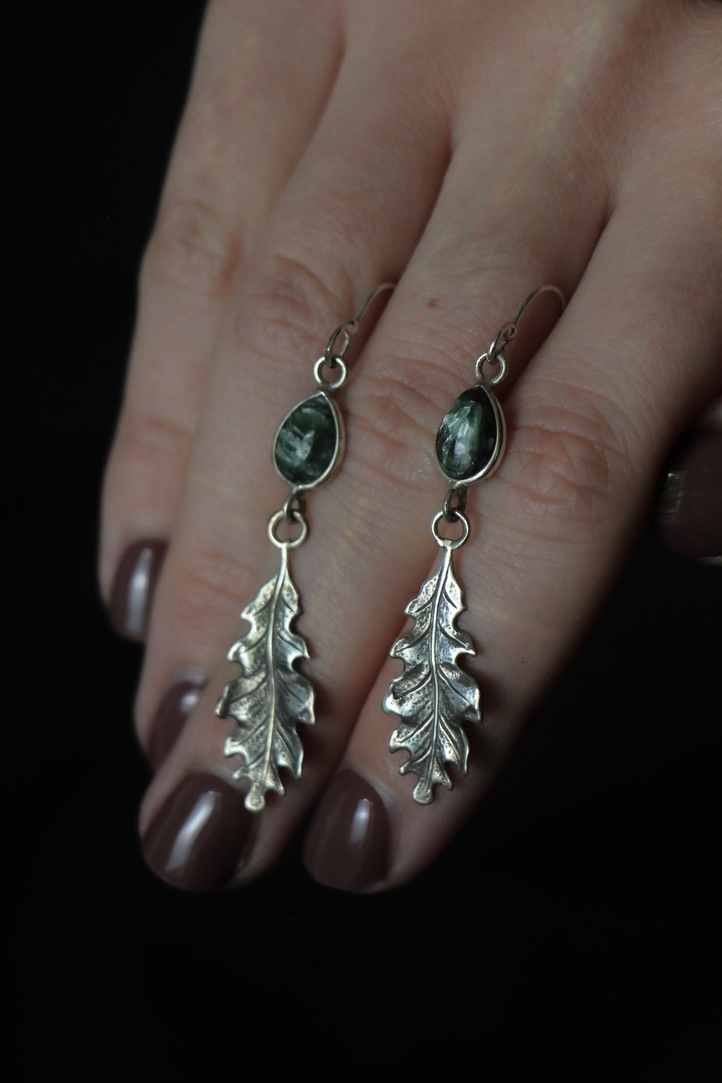 Silva Moss Agate Earrings6
