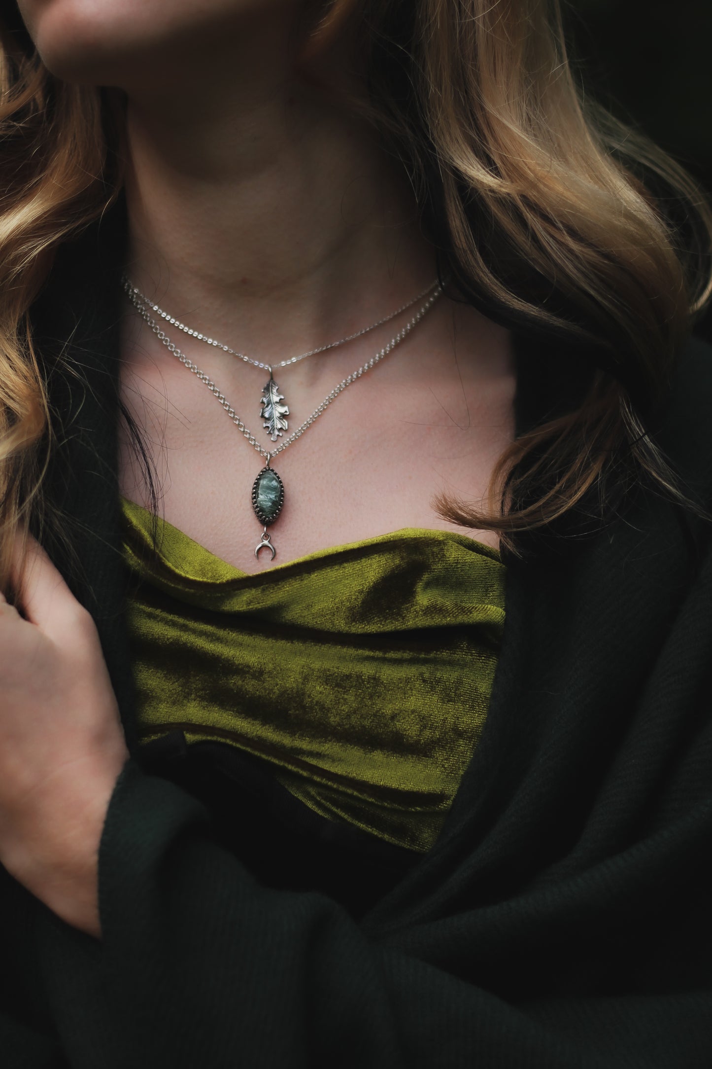 Silva Oak Leaf Necklace in Sterling Silver2