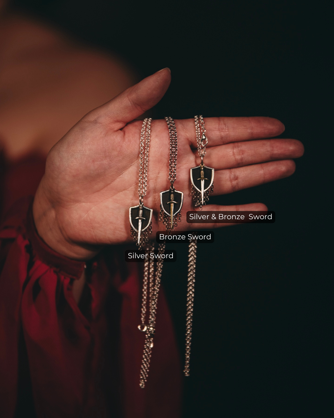 VAELITH Sword & Shield Necklace