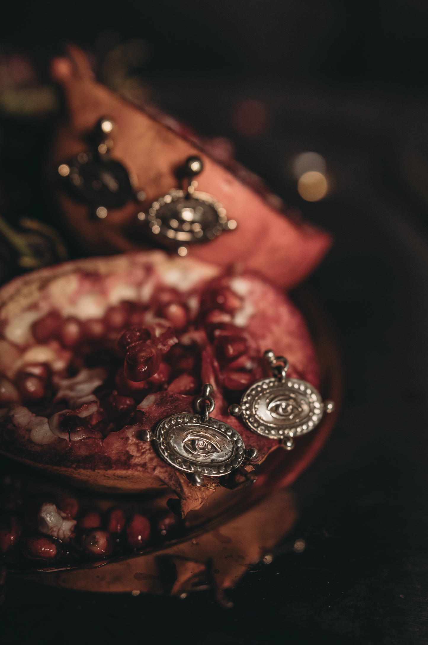 Silver Lovers Eye earrings inspired by Victorian sentimental jewelry