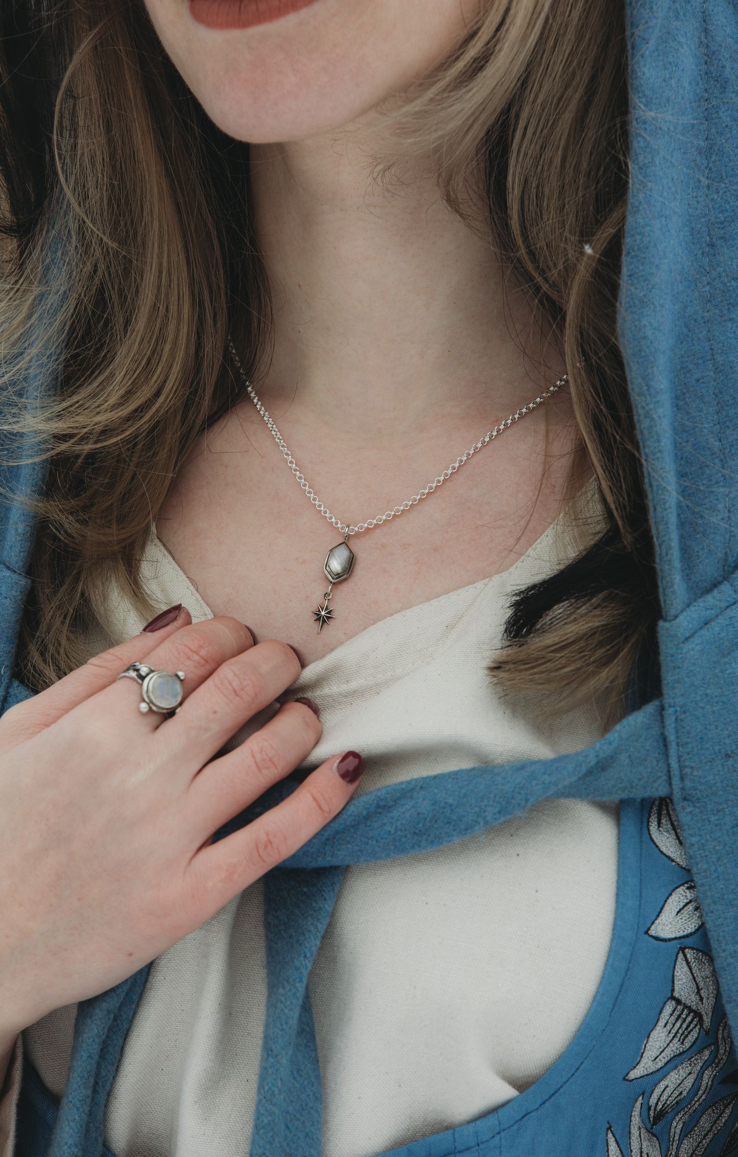 moonstone pendant elven