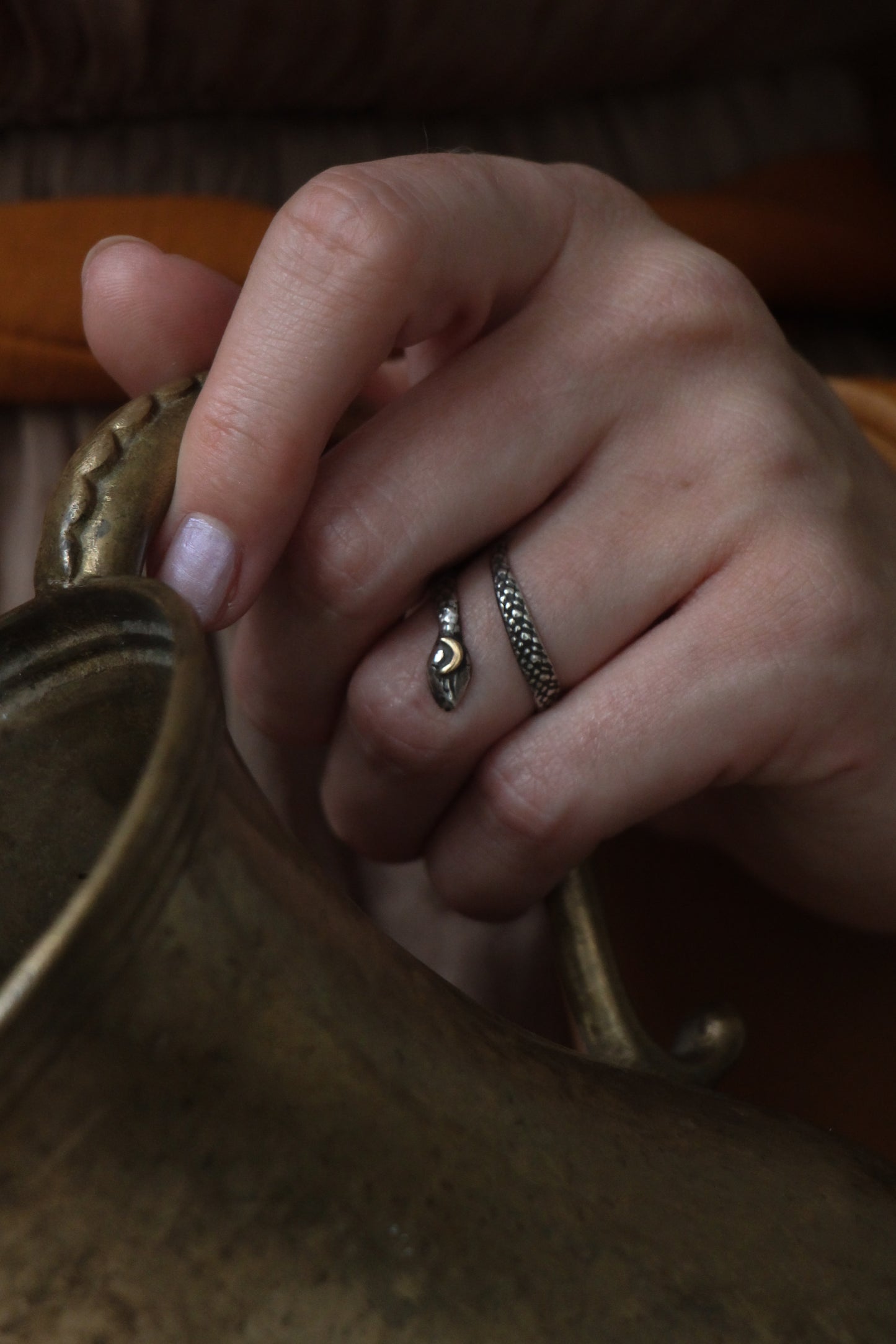 SERPENS sterling silver snake ring