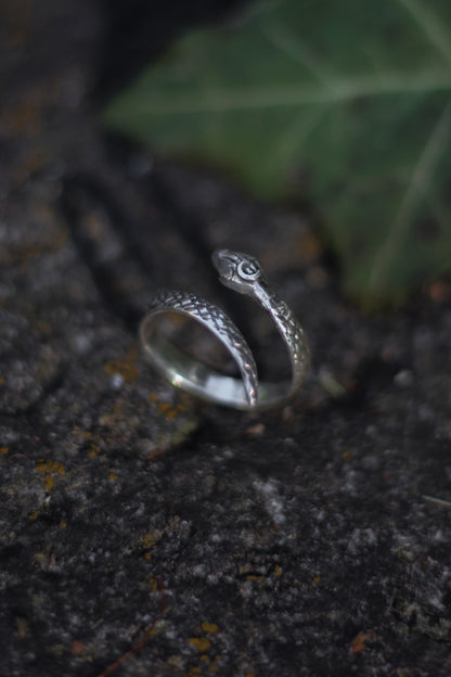 SERPENS Schlangenring aus Sterlingsilber