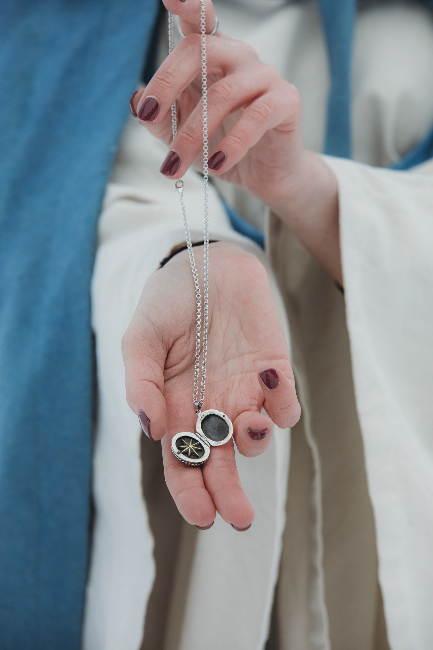 CAELIS Himmels-Amulett aus Sterlingsilber und Messing