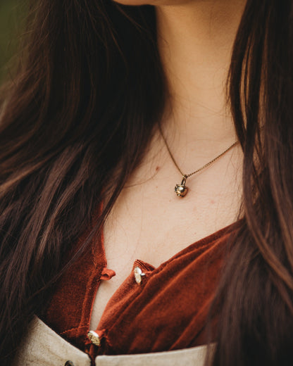 Mini Witch Cauldron Necklaces in Sterling Silver or Bronze