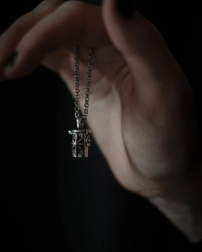 NOCTILUCA Sterling Silver Spellbottle Necklace