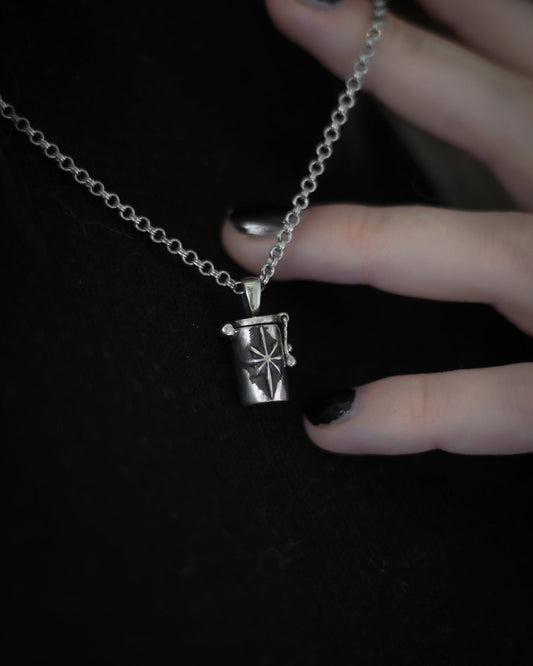 NOCTILUCA Sterling Silver Spellbottle Necklace