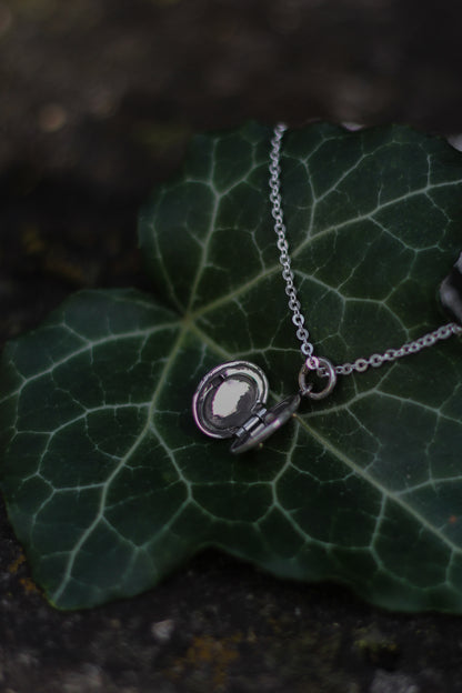 CLUARAN Distel Medaillon aus Sterlingsilber