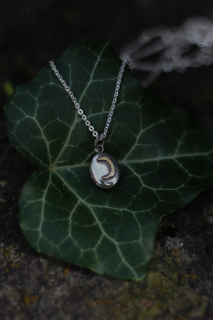 CLUARAN Distel Medaillon aus Sterlingsilber