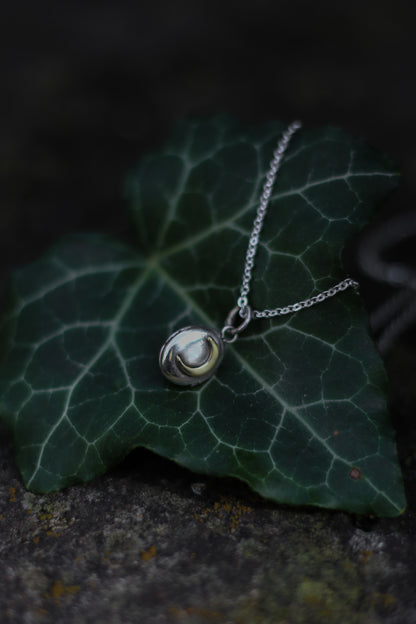 CLUARAN Distel Medaillon aus Sterlingsilber