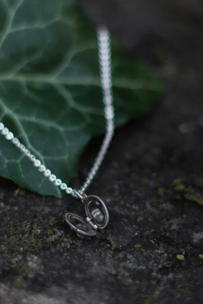 CLUARAN Distel Medaillon aus Sterlingsilber