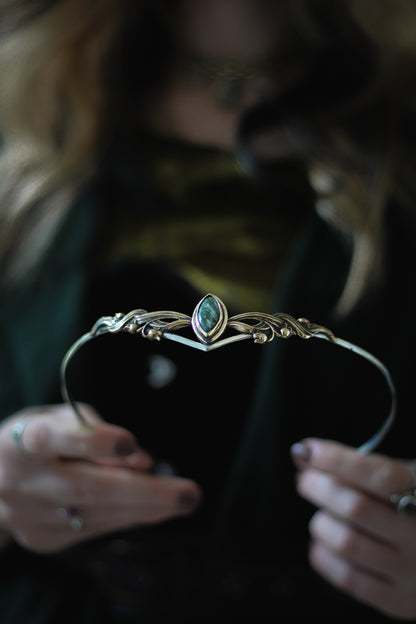 SILVARYN fantasy crown moss agate 1