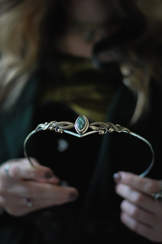 SILVARYN fantasy crown moss agate 1