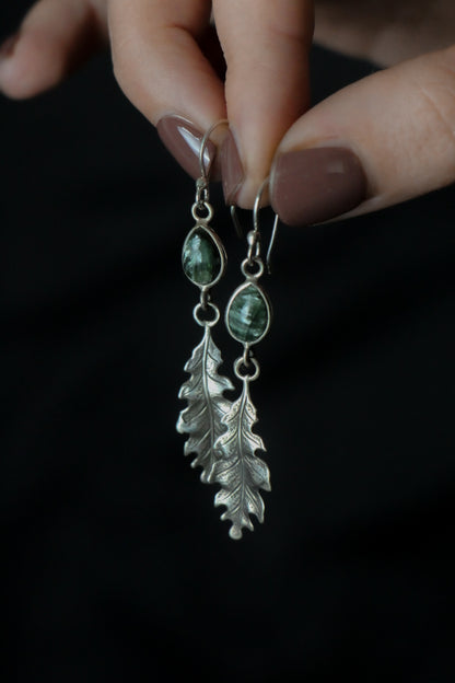 Silva Moss Agate Earrings3