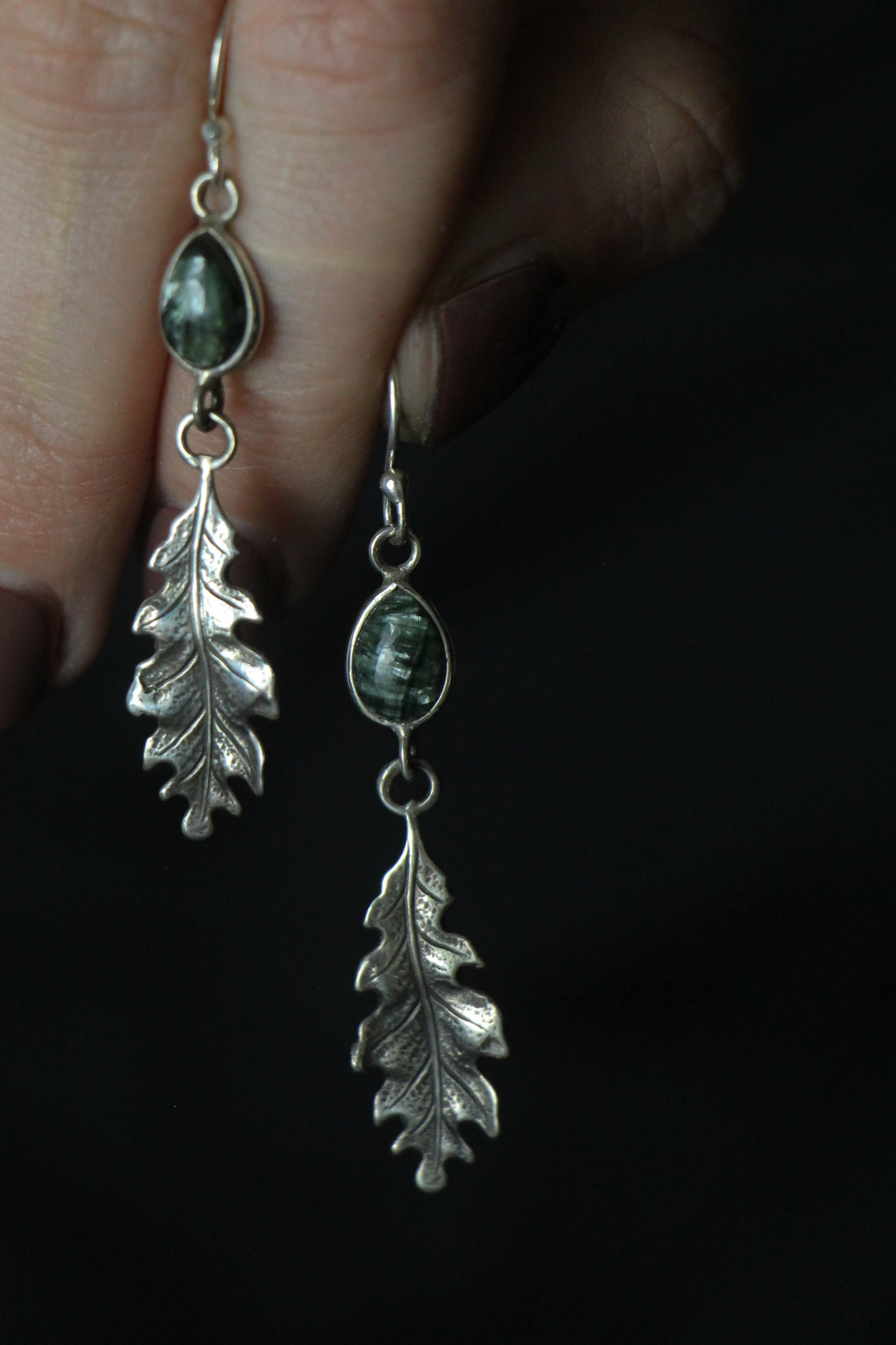 Silva Moss Agate Earrings5