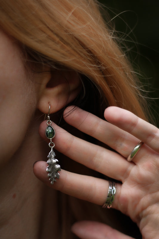 Silva Moss Agate Earrings7