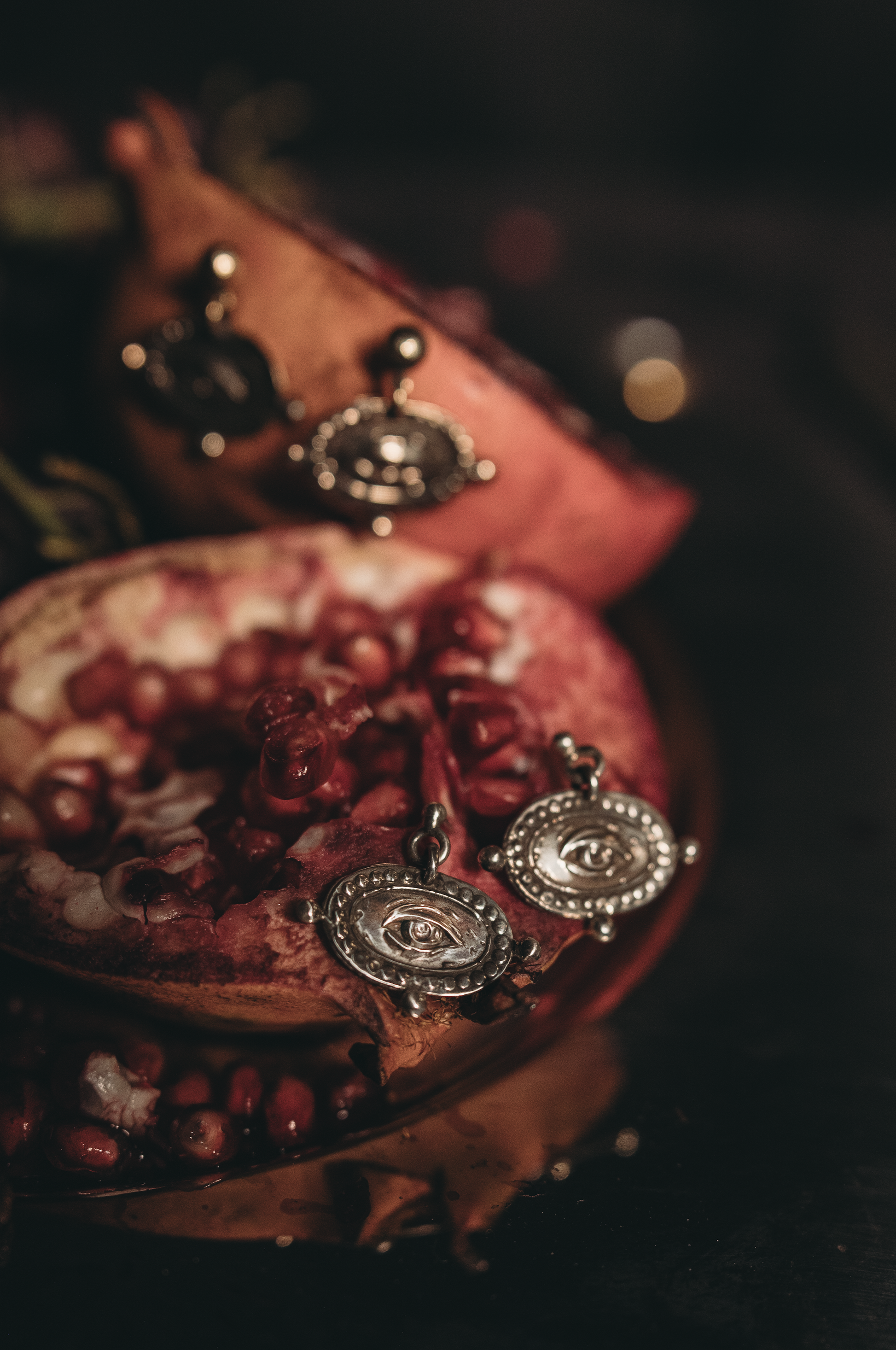 Silver Lovers Eye earrings inspired by Victorian sentimental jewelry